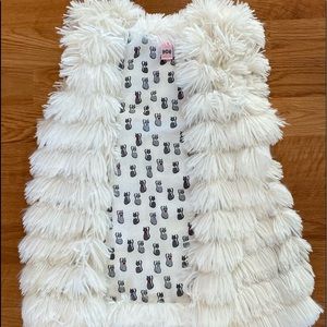 Penny Candy Girl 12 “Pebble” Faux Fur Vest